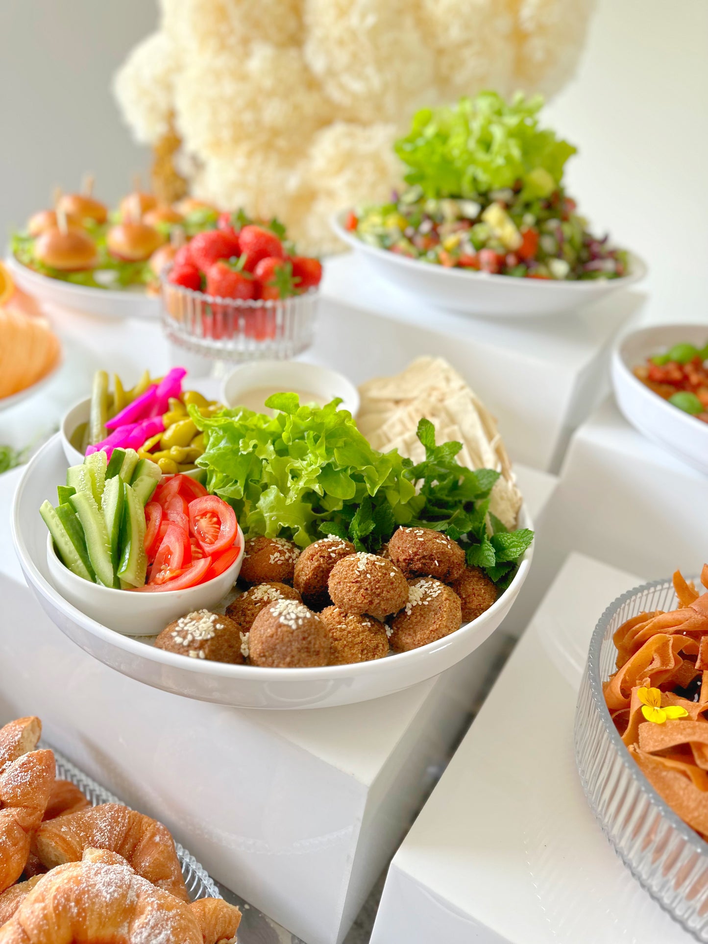 Elegant 35cm High Lip Platter Set - Premium Serving Platters