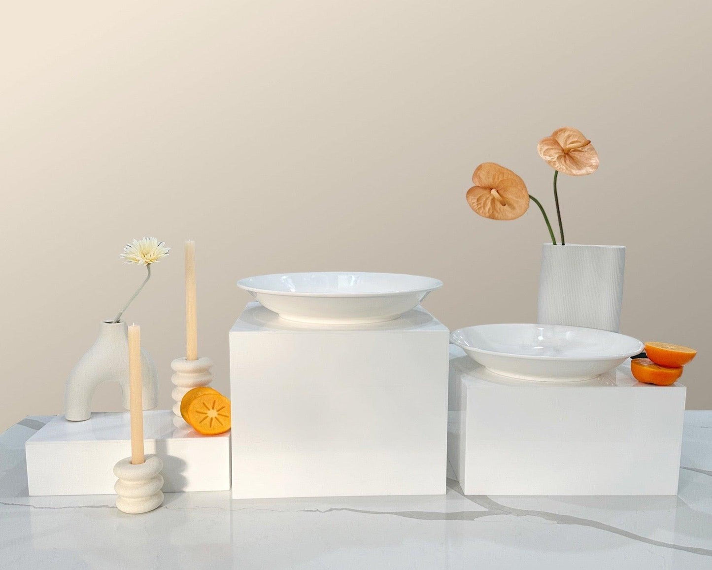 Elegant 40cm/35cm Medium Deep Bowl Set for Various Uses