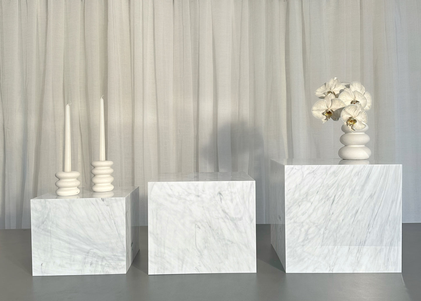 Medium Marble Trio set