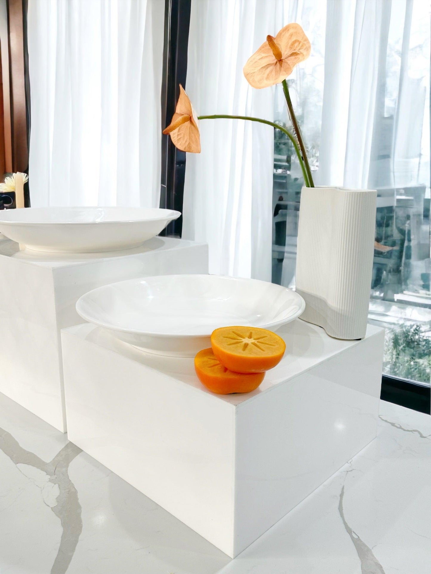 Elegant 40cm/35cm Medium Deep Bowl Set - Perfect for Dining & Serving