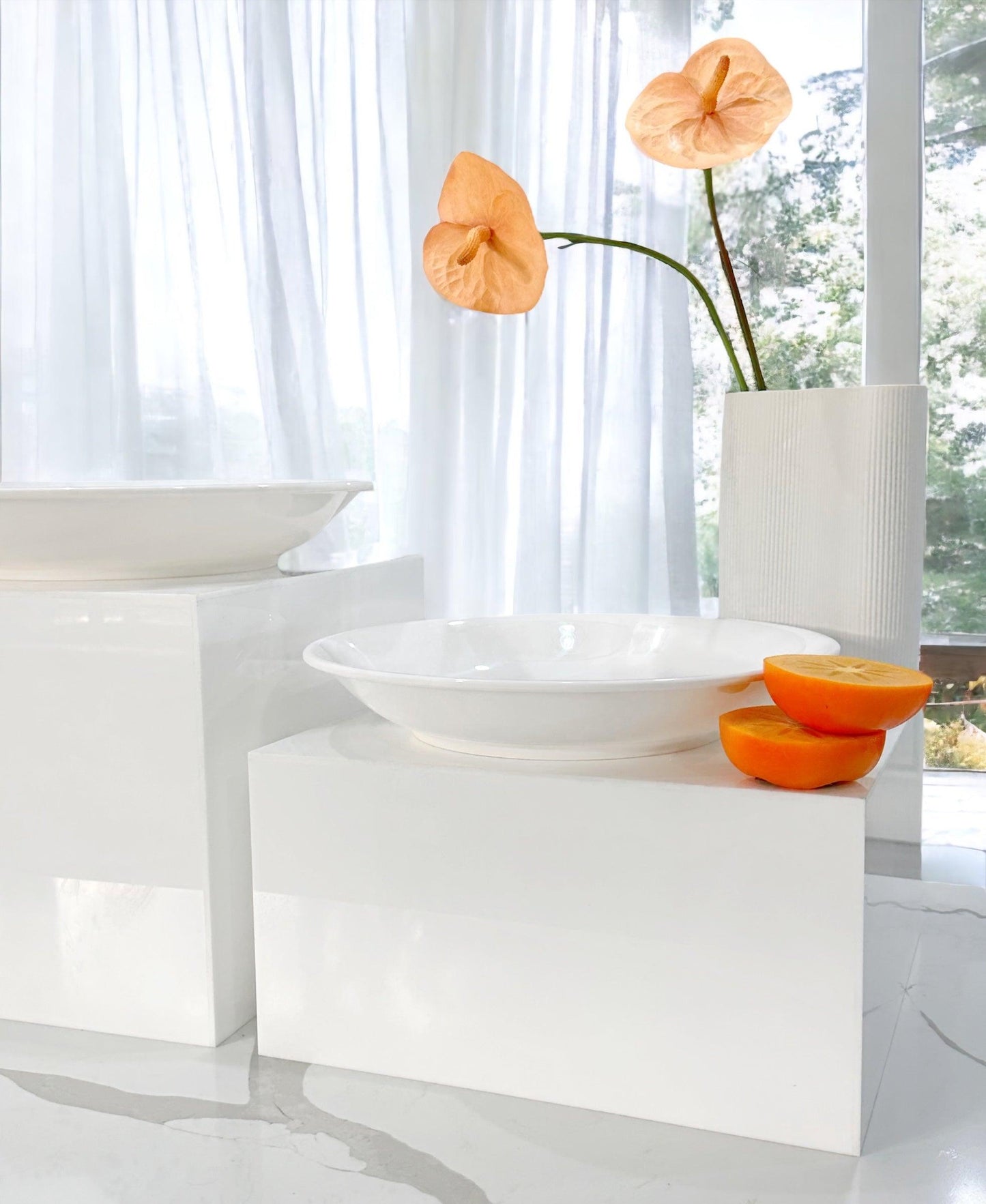 Elegant 40cm/35cm Medium Deep Bowl Set - Perfect for Dining & Serving