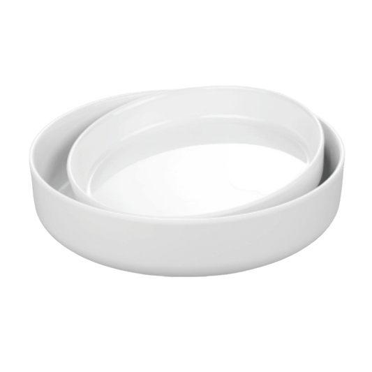 Elegant 25.3cm Medium Coupe Bowl Set with High-Lip Edge for Dining and Serving